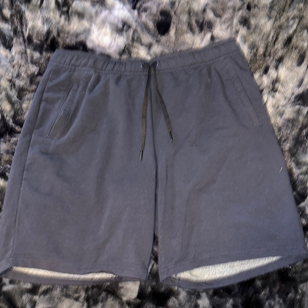 black sweat shorts